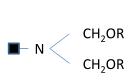 高烷基化三聚氰胺甲醛树脂主要基团